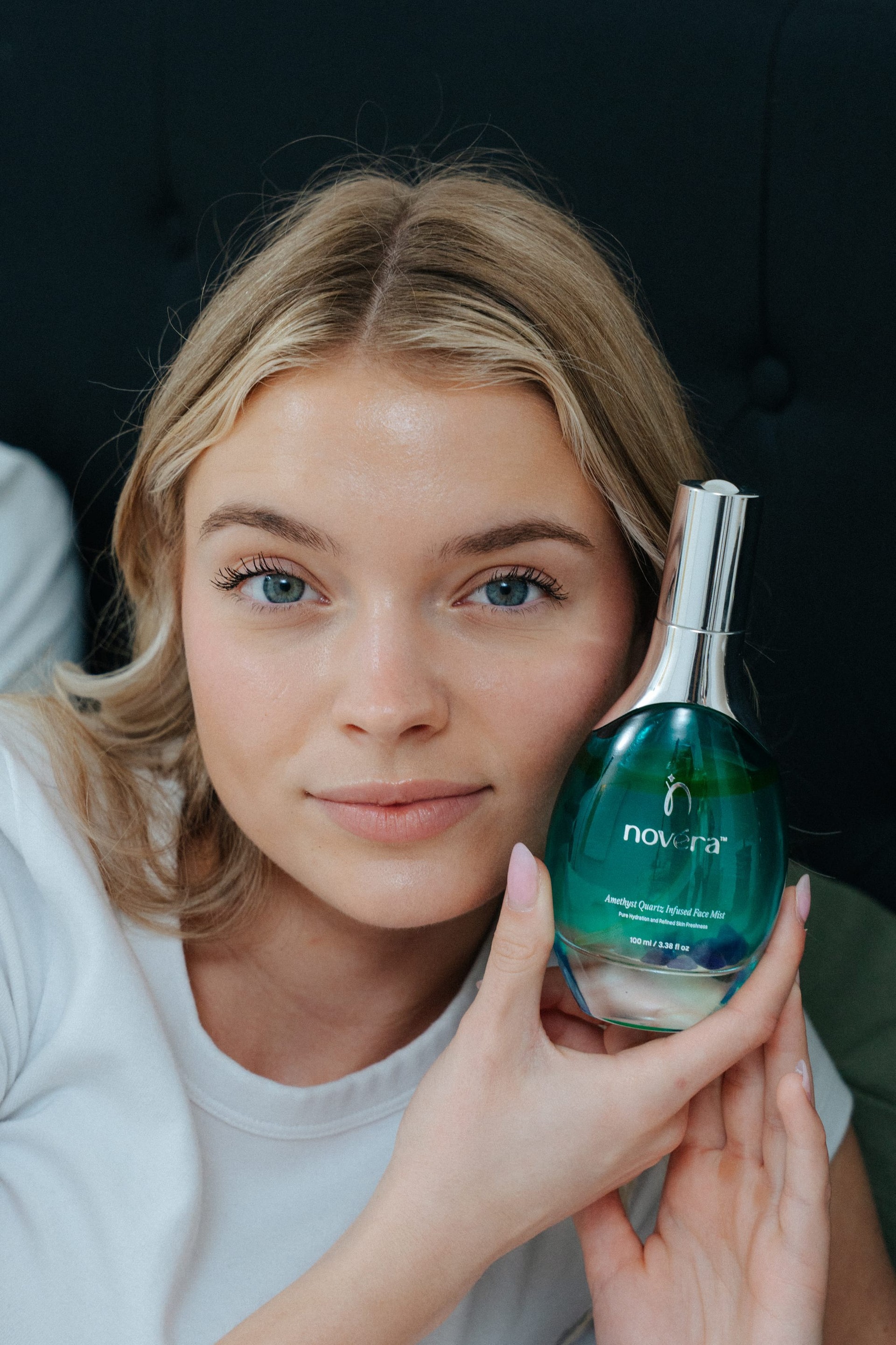 Glowing skin — Novéra Amethyst Quartz Face Mist